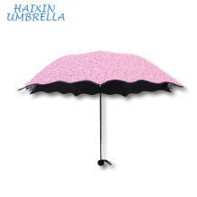 Верхний продавая Выдвиженческий Женский творческий подарок 95% УФ-защитный портативный карманный 3 раза карандаш форма супер мини зонтик для девочки